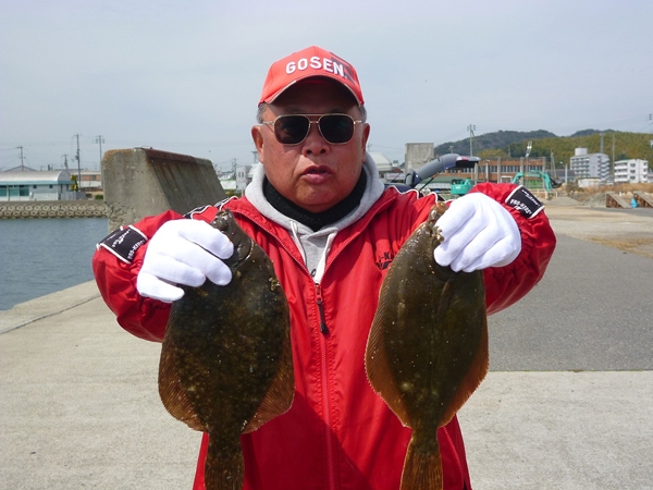 カレイ釣りにはサーフビート投がドンピシャ　　兵庫県